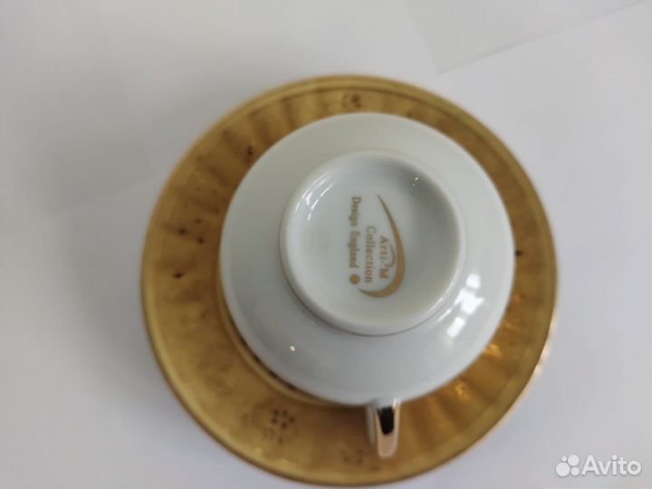 Кофейная пара костяной фарфор Англия