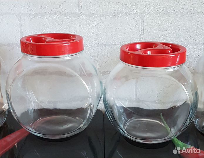 Банки для сыпучих продуктов стеклянные
