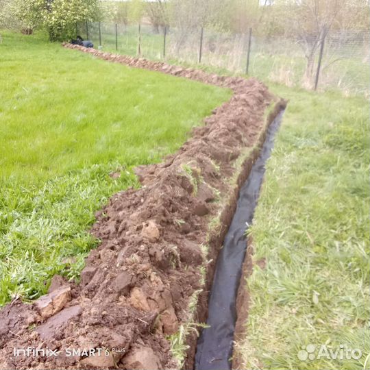 Копка траншей занимаю