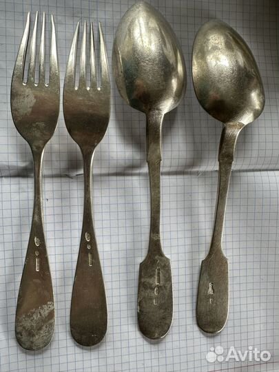 Ложка столовая серебро