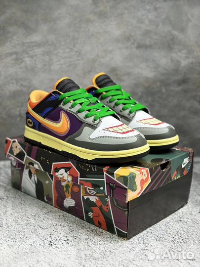 Кроссовки мужские Nike Dunk Batman Joker Найки