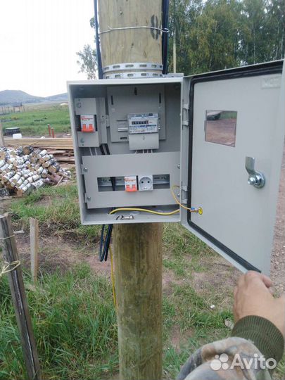 Установка опор лэп 0,4-10кВ, монтаж сип