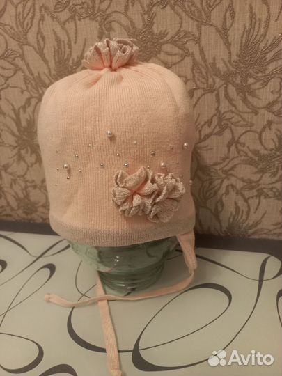Шапка для девочки 2-4г.демисезонная
