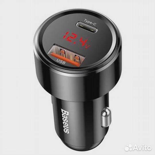 Автомобильное зарядное устройство Baseus45W Type-C