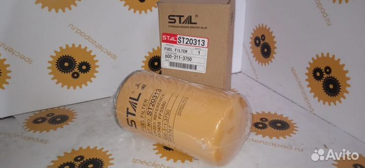 6003113750, Фильтр топливный, Komatsu