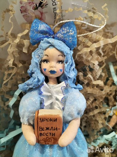 Ватные игрушки Мальвина и Буратино