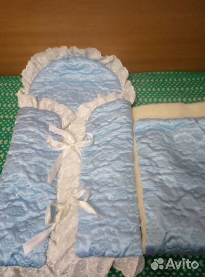 Конверт и одеяло зимний на овчине