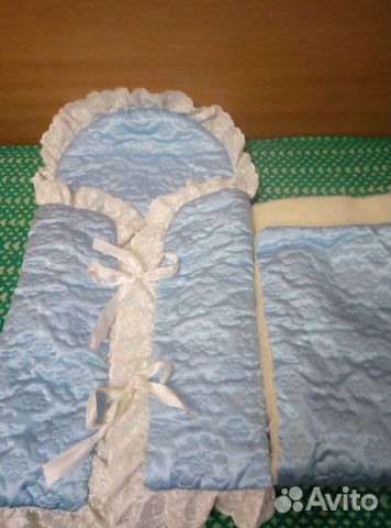 Конверт и одеяло зимний на овчине