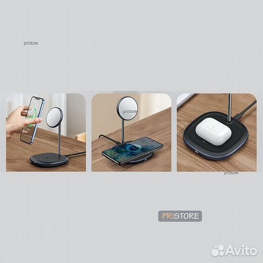 Беспроводное зарядное устройство Baseus 2in1 20 BT