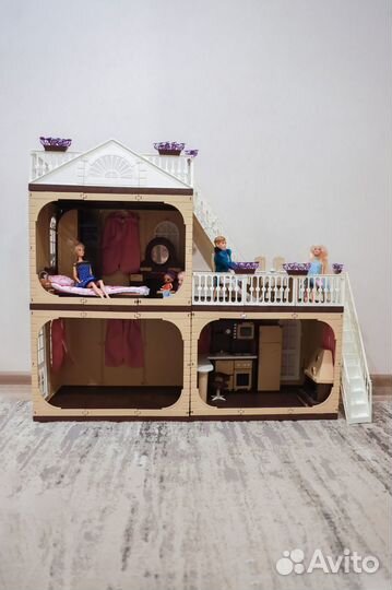 Домик для кукол барби + куклы