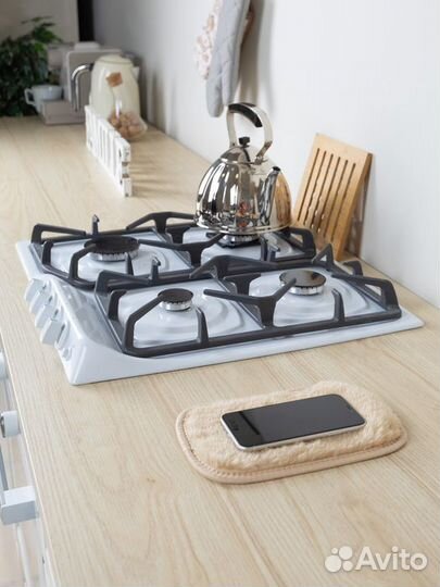 Коврик под телефон мех, бежевый