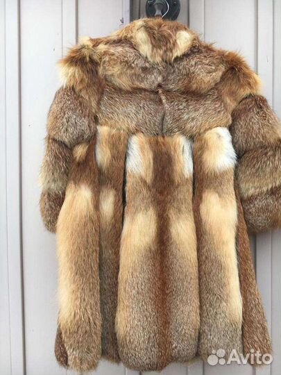 Шуба из рыжей лисы