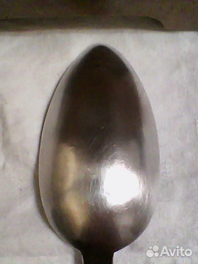 Ложка 875 пробы, вензель, довоенная. 75 гр