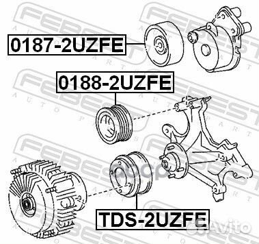 01882uzfe febest ролик обводной 0188-2uzfe Febest