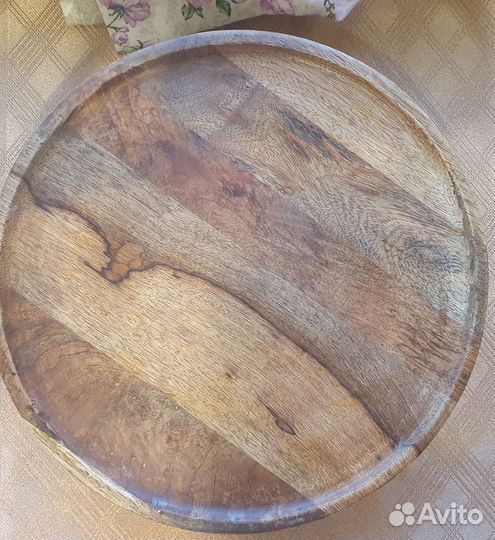 Подставка для торта из дерева манго H&M, новая