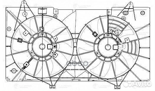 Вентилятор радиатора mazda 6 07- LFK 25EP luzar