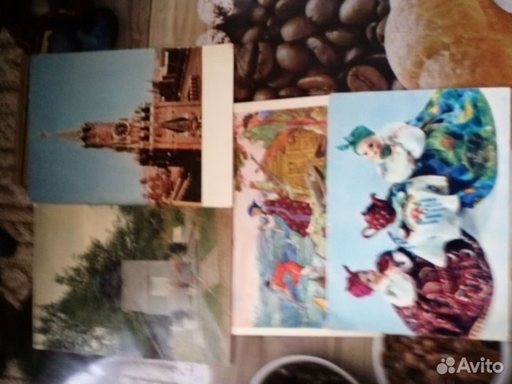 Открытки СССР и шкатулка