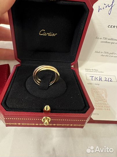 Cartier trinity кольцо