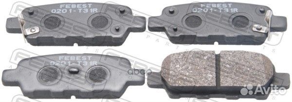 Колодки тормозные задние 0201T31R Febest
