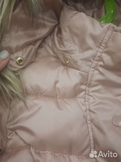 Пуховик для девочки 122 см