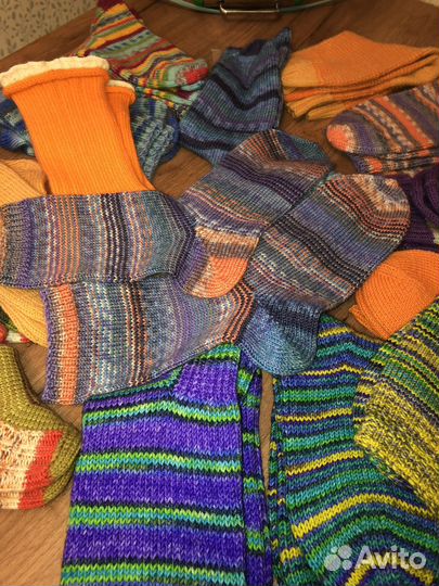 Вязанные носки ручной работы