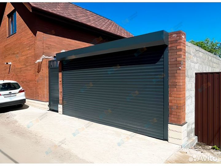 Ворота Въездные Роллетные с калиткой