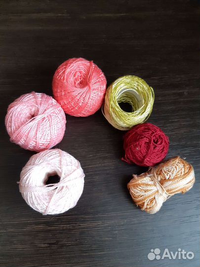 Нитки х/б для вязания вышивания рукоделия