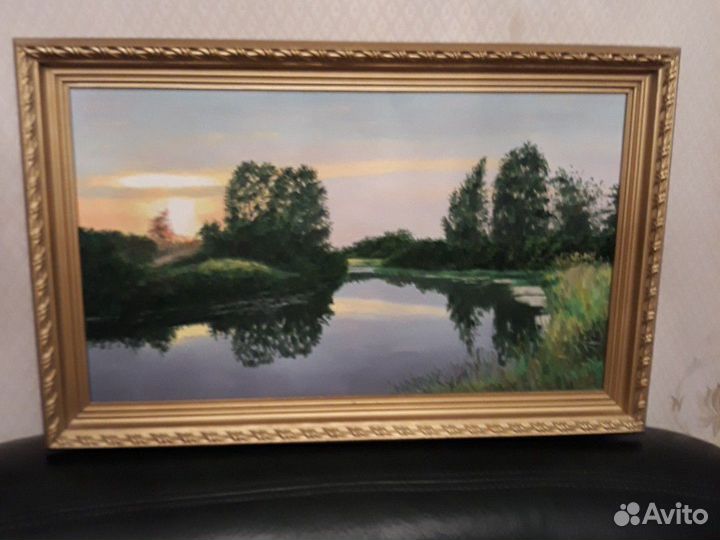 Картина в раме,5030,пейзаж,художник-волков