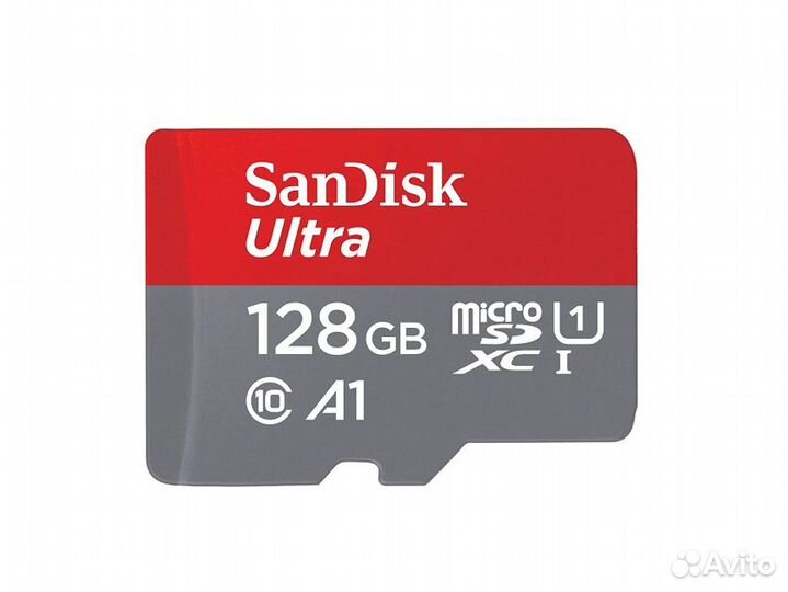 Карта памяти 128 гб sandisk Ultra 100 Мб/с