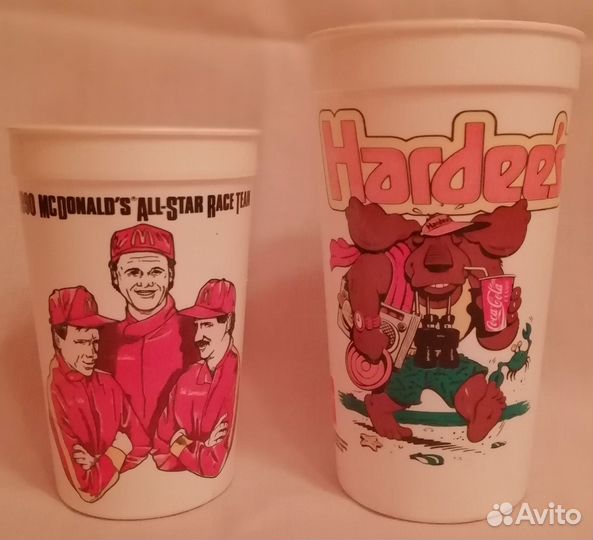 Коллекционные стаканы McDonald’s Coca-Cola 1990г