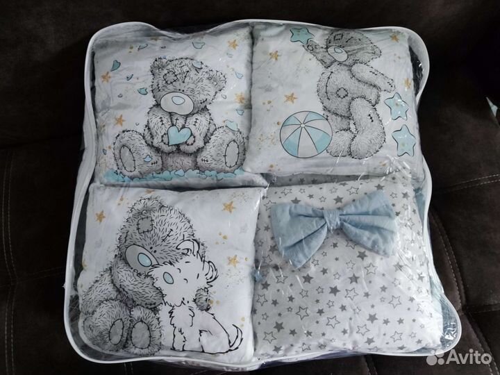 Постельное бельё в детскую кроватку, бортики