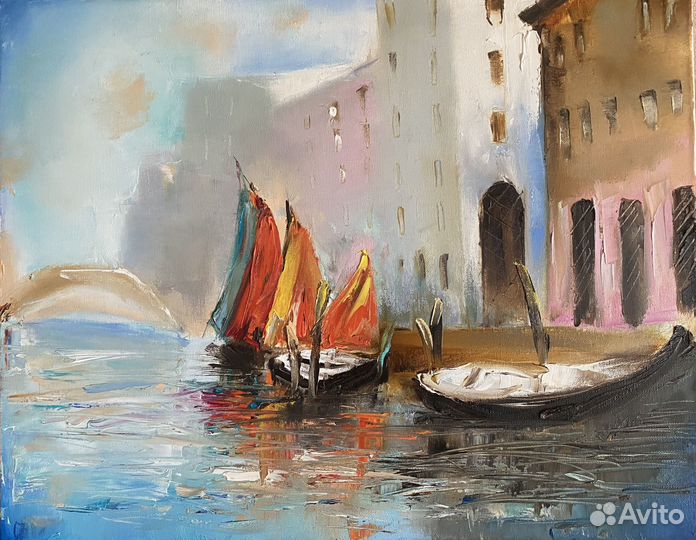 Картина маслом венеция