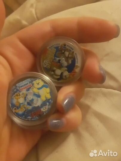 Монеты цветные