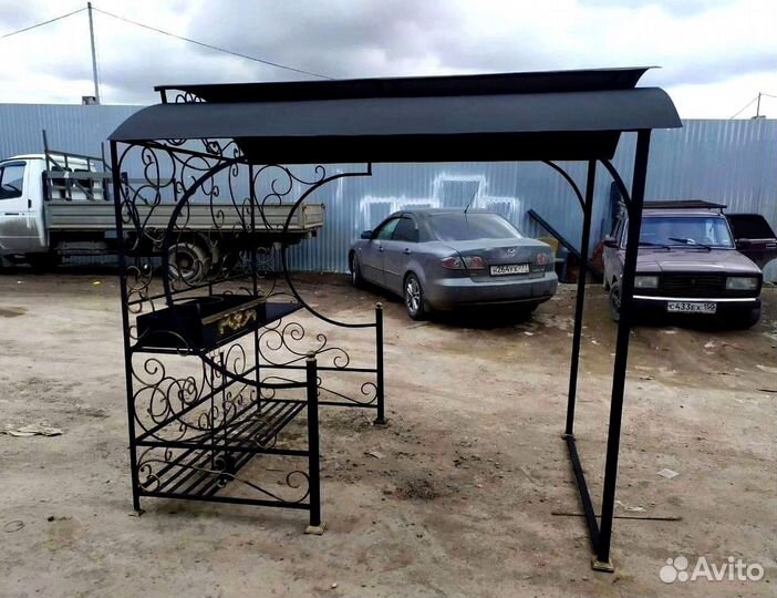 Мангал с печью