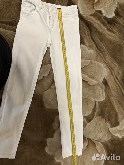 Джинсы белые mango для девочки 134