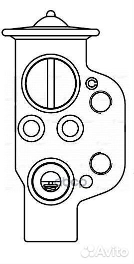 Клапан расш. кондиционера (трв) для а/м VW Polo