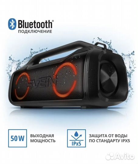 Bluetooth колонка sven ps-390