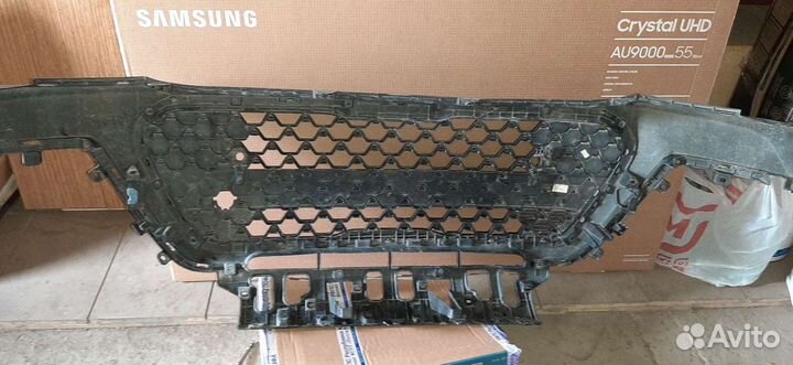 Юбка с решёткой переднего бампера KIA soul SK3