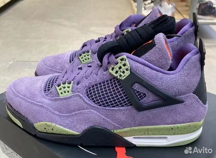 Кроссовки nike air jordan 4 canyon purple