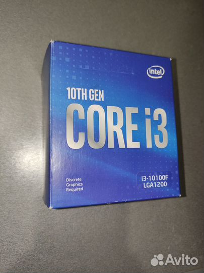 Процессор intel core i3 10100f