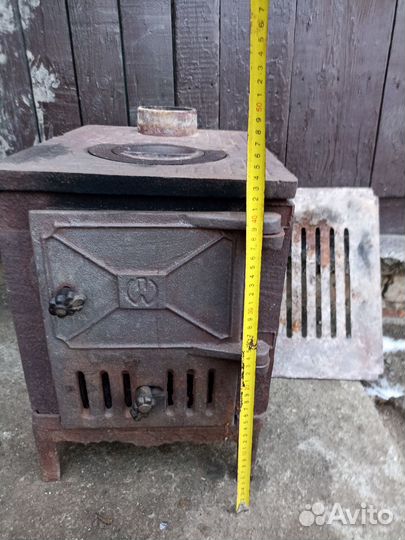 Печь буржуйка чугунная разборная СССР
