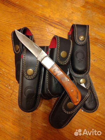 Ножны кожаные для складного ножа кофр чехол