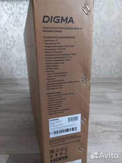Новый монитор Digma 27