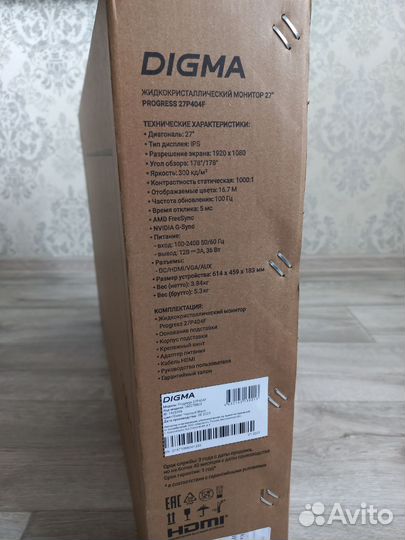 Новый монитор Digma 27
