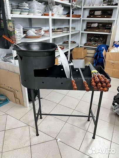 Мангал с подказанником 3мм разборный