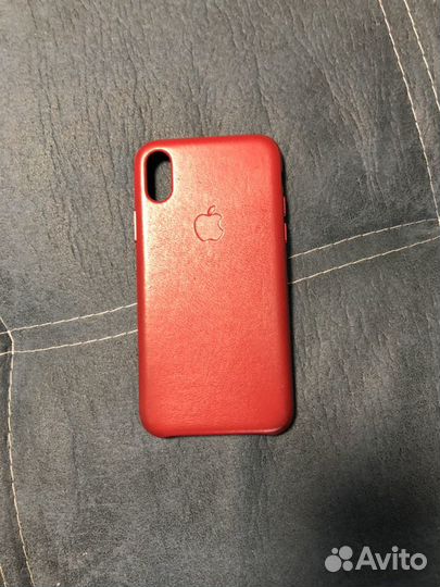 Кожаный чехол iPhone X, Оригинал