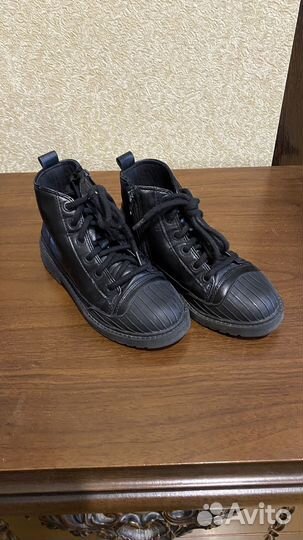Zara ботинки кожа для мальчика