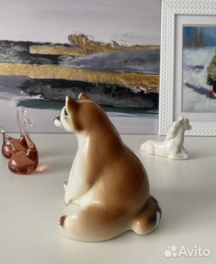 Статуэтка Енот фарфор лфз