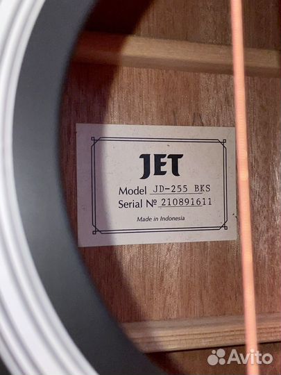 Акустическая гитара JET JD-255 BKS