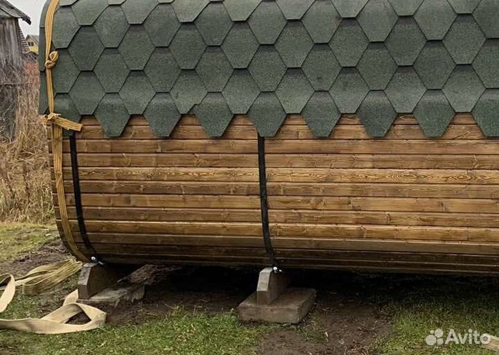 Баня бочка квадро В кредит без